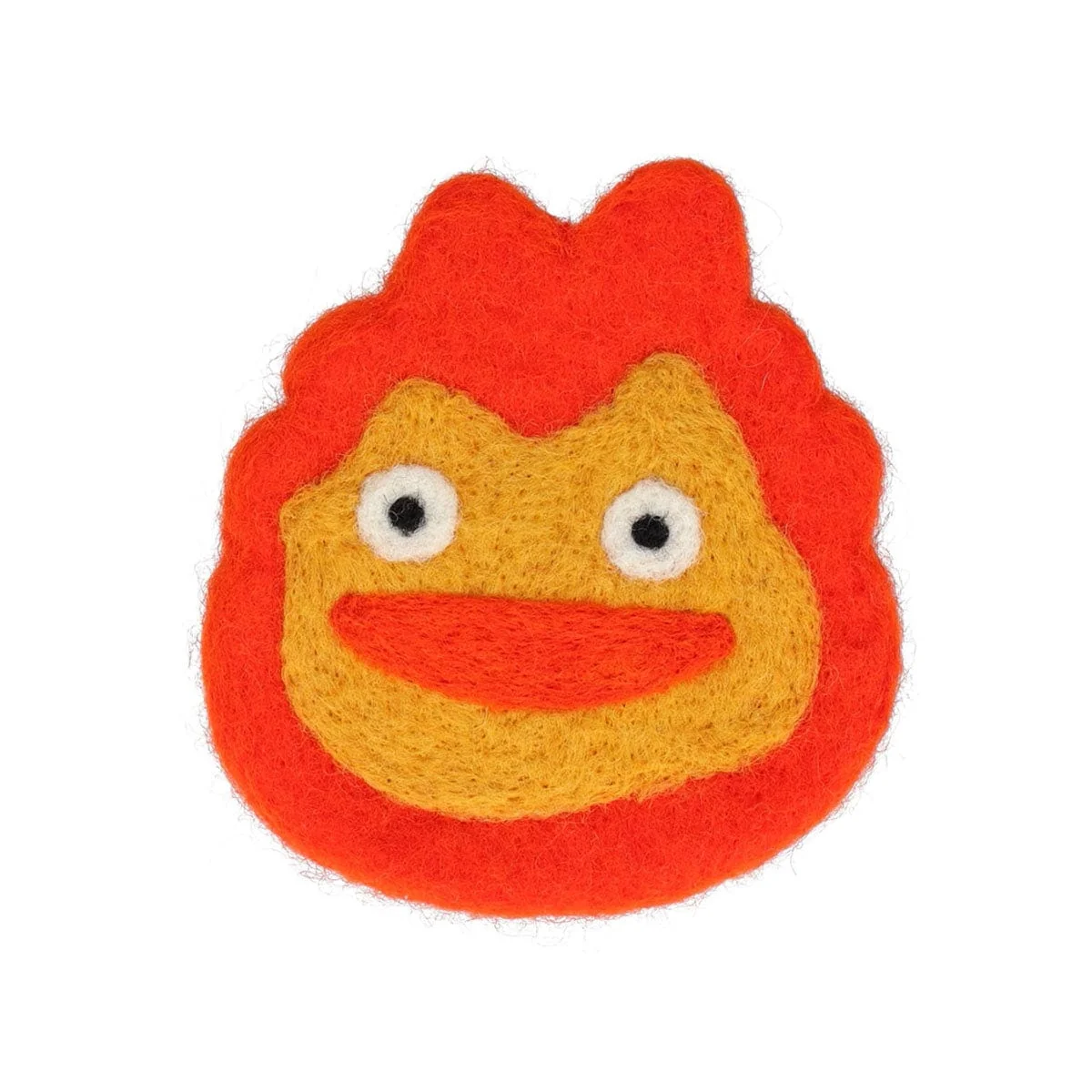 Ghibli Howl's Moving Castle Handmade Wool Coaster: Calcifer