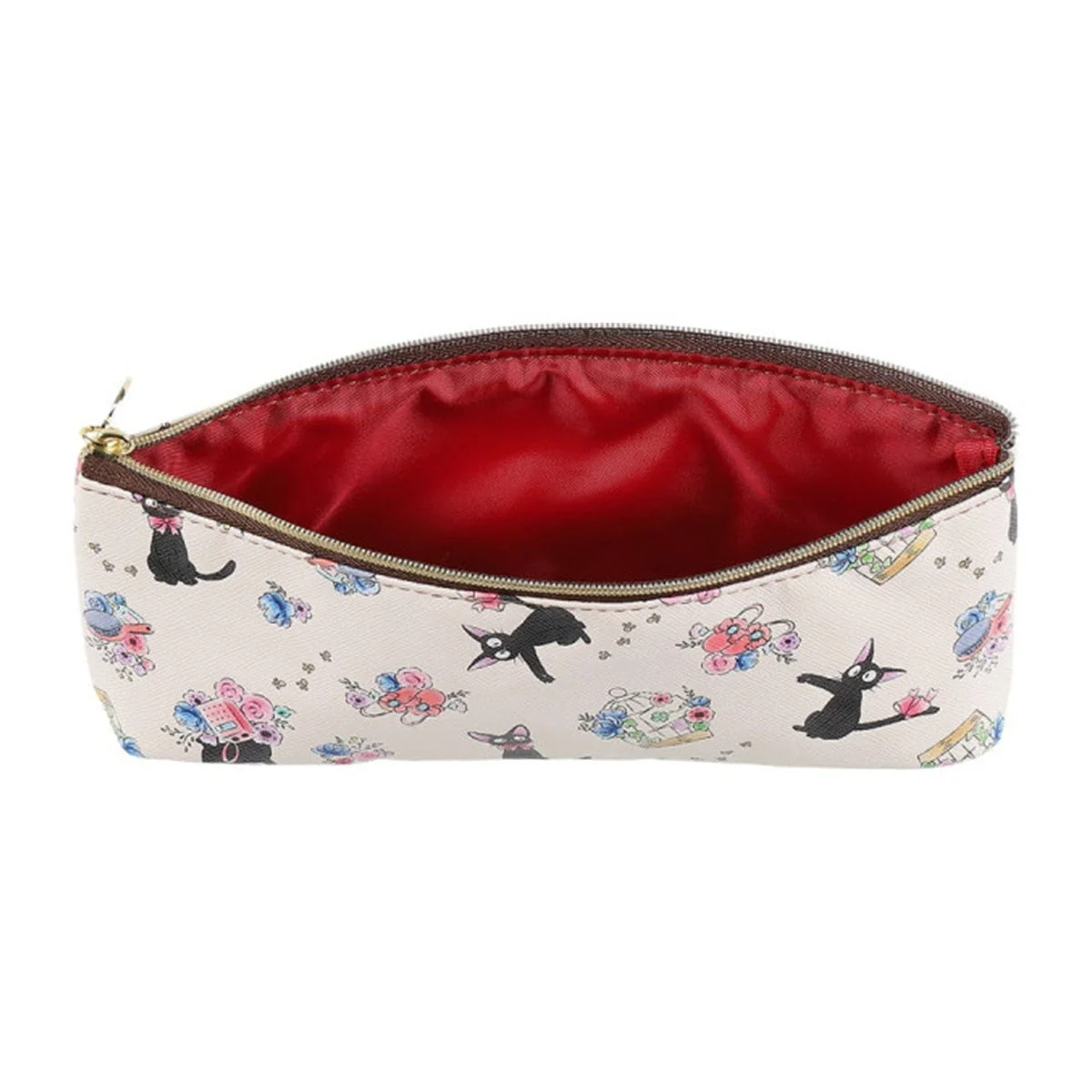 Ghibli Kiki's Delivery Service Watercolor Flower Slim Pouch - Image 2