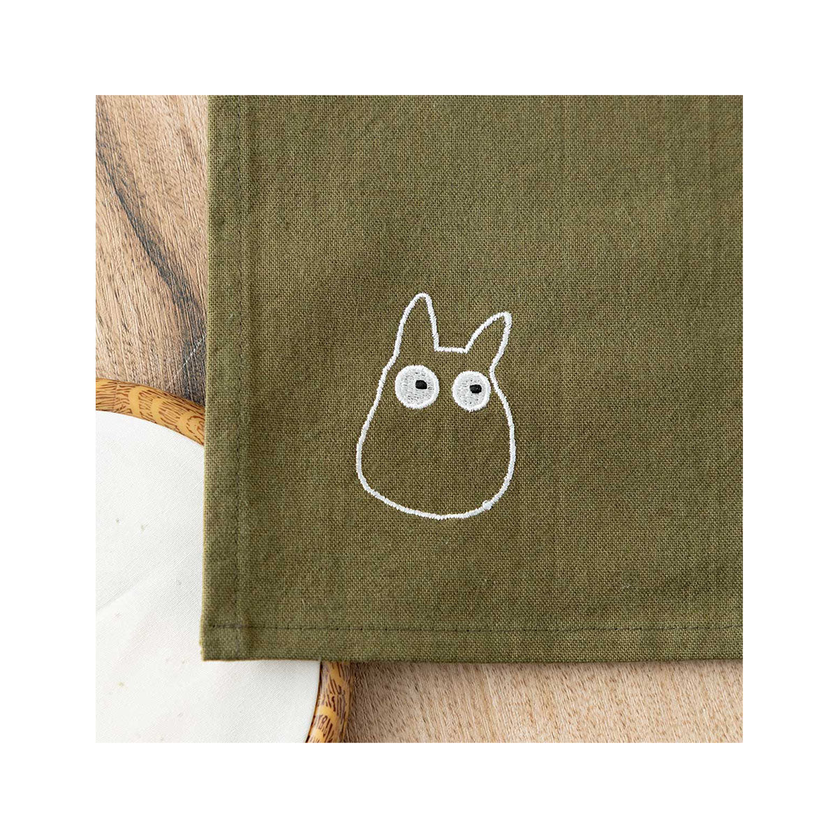 Ghibli My Neighbor Totoro Embroidered Curtain Kurosuke: Green - Image 6