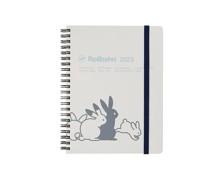 Rollbahn Rabbit 2023 Monthly Note A5 (White)