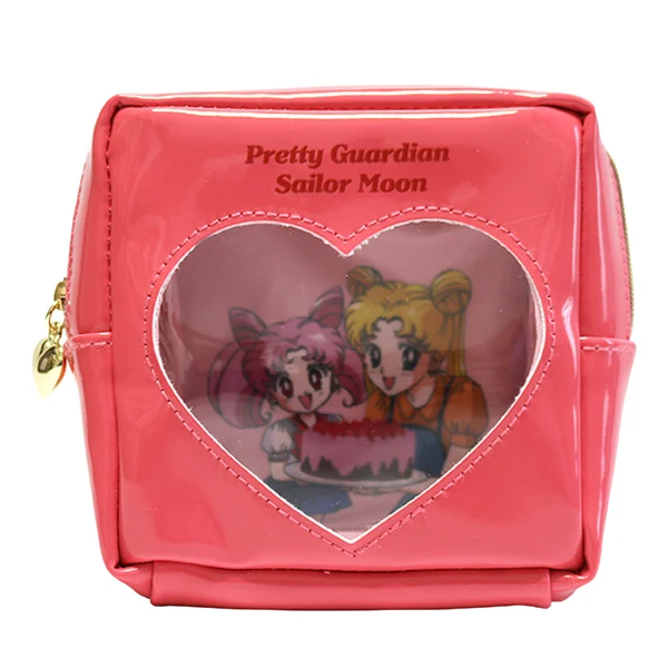 Sailor Moon Original Square Pouch with Window Rabbit & Chibi-Usa A
